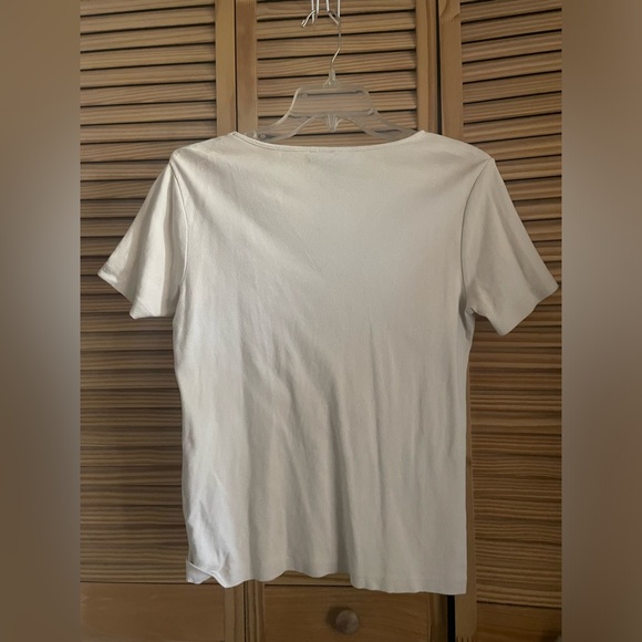 Y2k small karen scott beige top - Picture 2 of 3